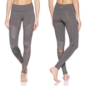 Grey Alo Moto leggings size small